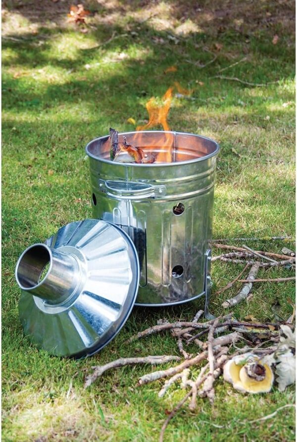 Galvanised Metal Incinerator - Image 2